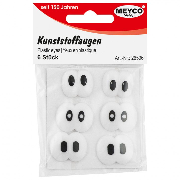 Kunststoffaugen 6 Stück