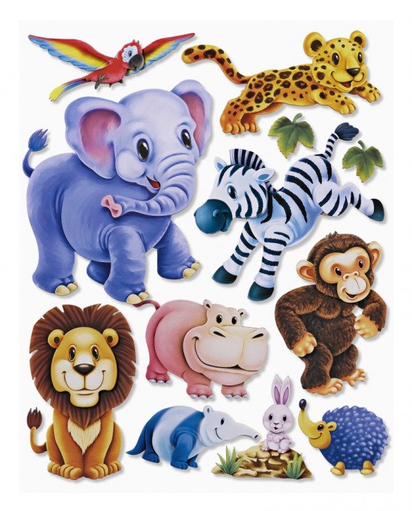 3D Sticker XXL Zootiere