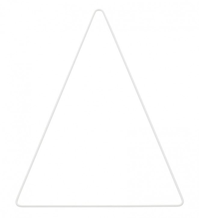 Metall Dreieck 20x30 cm weiß