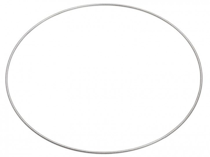 Metallring 10 cm silber