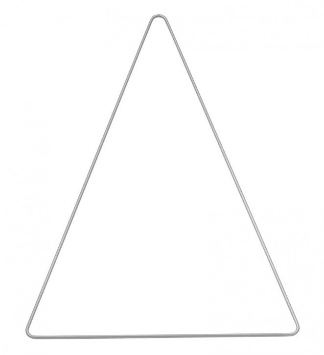 Metall Dreieck 20x30 cm silber