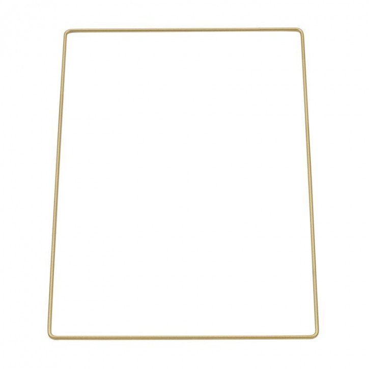 Metall Rechteck 25x37,5 cm gold