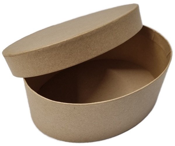 Pappschachtel oval, 150x110x55 mm