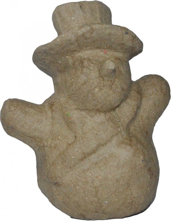 Pappmachee Figur "Schneemann" 6 x 10 x 9 cm