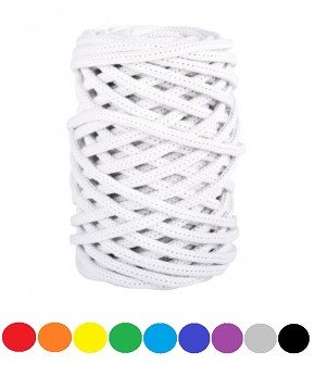 Braidy Recycling Garn, geflochten, 6mm ø (250g Knäuel), Knäuel 27m