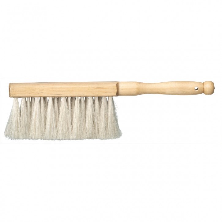 Tischbesen, Ziegenhaar, weiß