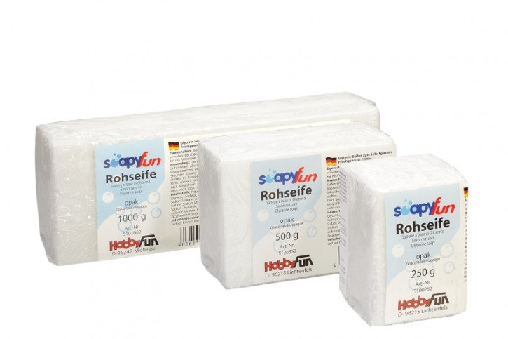 Soapyfun Rohseife, opak, 500 g
