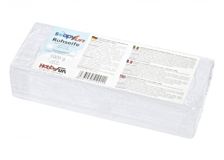 Soapyfun Rohseife, transparent, 1000 g