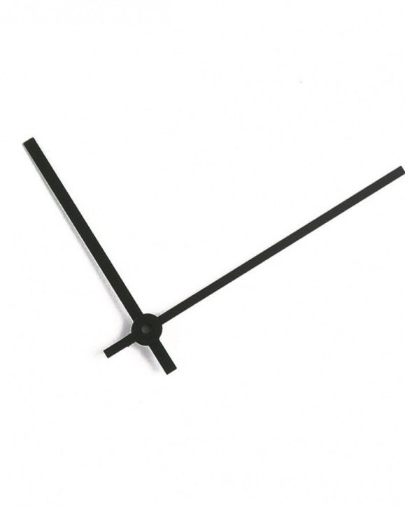Uhrzeiger Alu schwarz matt 100 / 75mm