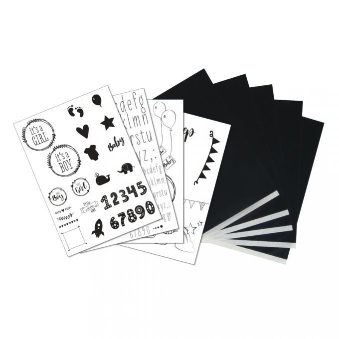 Transferpapier mit Vorlagen Baby, 5xA4 Transferpapier+Vorlagen, SB-Btl