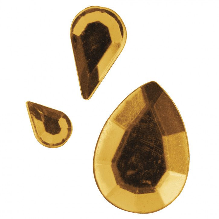 Acryl- Strasstropfen Orange 6,10,14 mm, SB-Btl 310 Stück