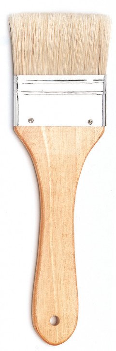 Borstenpinsel, kurzer Stiel, Größe 6