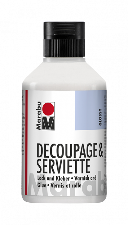 Decoupage & Serviette Glänzend Lack und Kleber 250ml