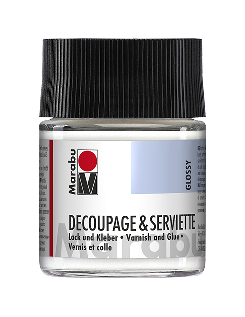 Decoupage & Serviette Glänzend Lack und Kleber 50ml