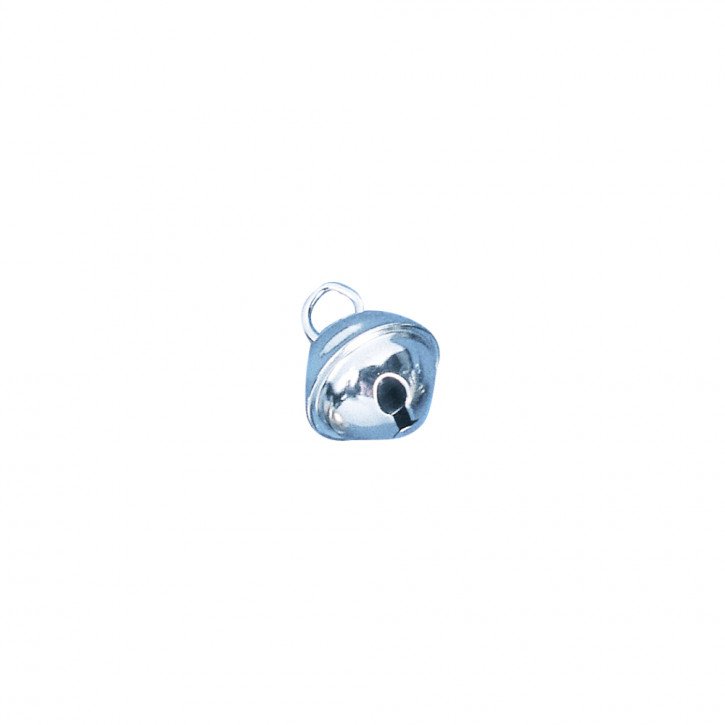 Deko-Metallglöckchen Silber kugelförmig 11 mm