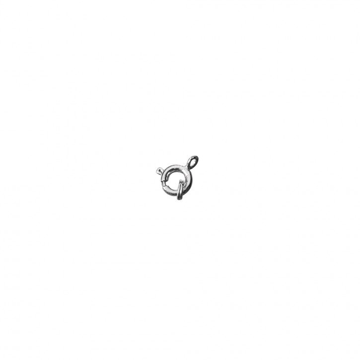 Federringe m.Spaltring, 7mm ø, platin, SB-Btl 4Stück