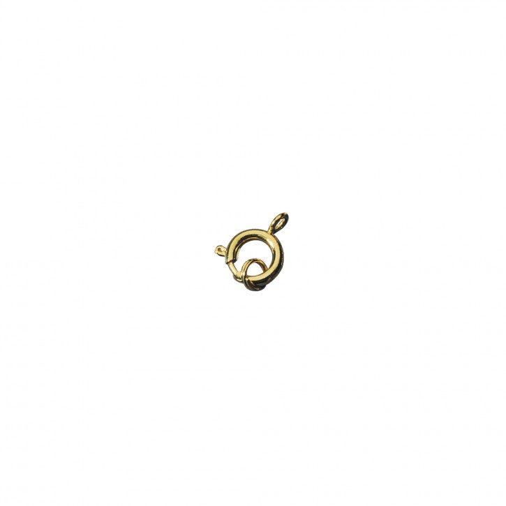 Federringe m.Spaltring, 9mm ø, gold SB-Btl 3Stück