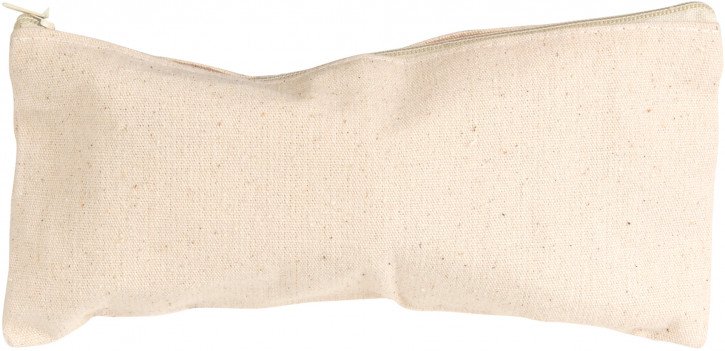 Federtasche Baumwolle, natur Länge 21cm, 9cm Ø, 4 Stück