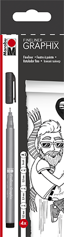 Fineliner GRAPHIX Set 4 Stifte