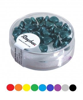 Glasperle-Dreikant 7mm, Dose 32 Stück