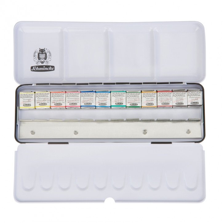 Horadam Aquarell 12 X 1/2 Näpfchen, platz für 12 weitere ½ Näpfchen