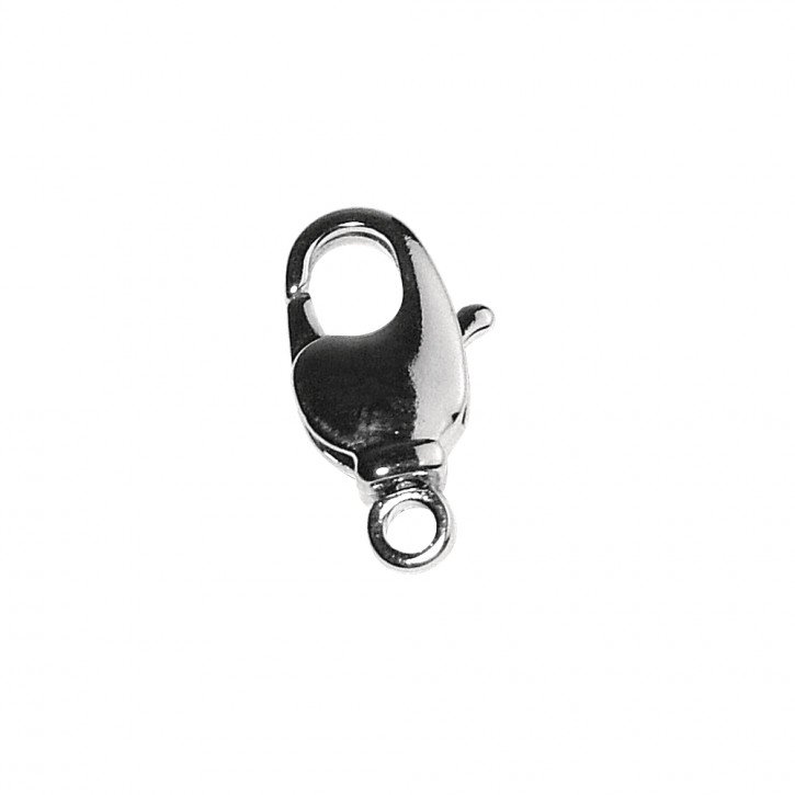 Karabiner-Schließe m. drehbarer Öse, silber 8,9x16,8mm, SB-Btl 2Stück