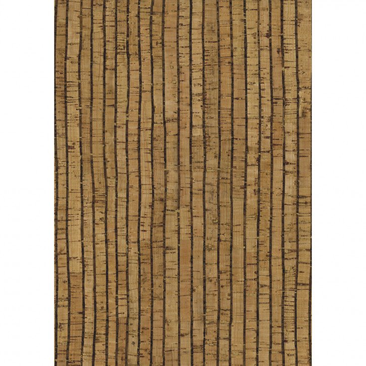 Korkstoff Streifen gerollt 45x30cm, nat./schw., 0,5 mm, Box 1Rolle