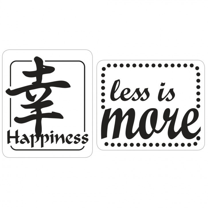 Label happyness, less is more, 25x30mm, SB-Btl 2Stück