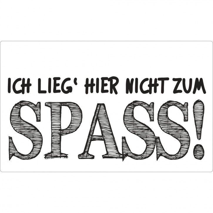 Label nicht zum Spass, 65x40mm ø, SB-Btl 1Stück