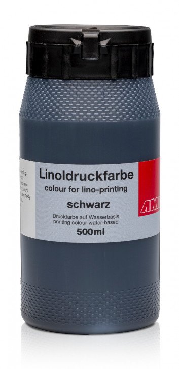 Linoldruckfarbe 500 ml-schwarz