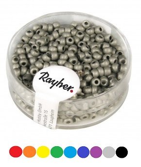 Metallic-Rocailles, matt 2,6mm, Dose 17g