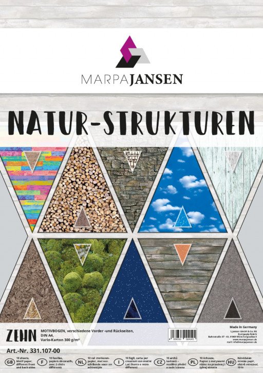 Motivbogen-Sortiment, Natur-Strukturen