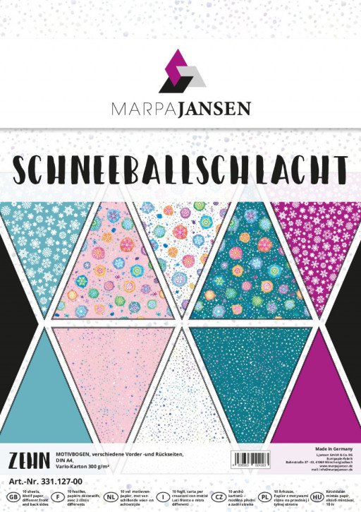 Motivbogen-Sortiment, Schneeballschlacht