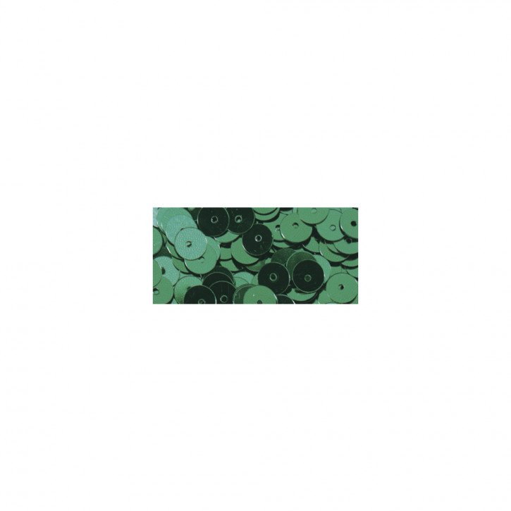 Pailletten glatt 6 mm Grün