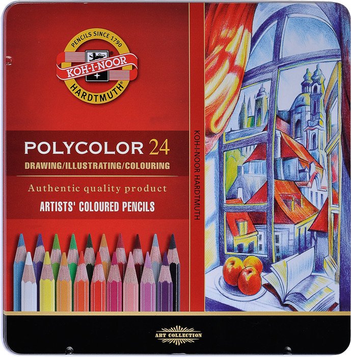 Polycolor Künstlerfarbstifte Set 3800 24 Stück