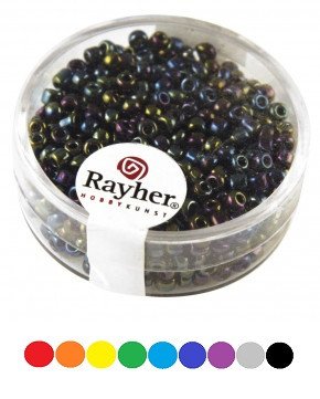 Rocailles, 2,6mm, opak gelüstert Dose 17g