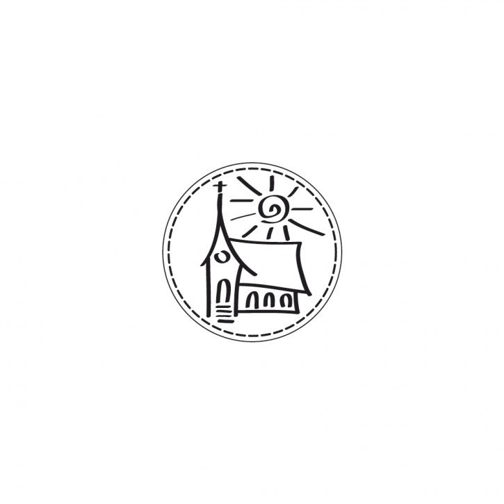 Stempel Kirche, 3cm ø