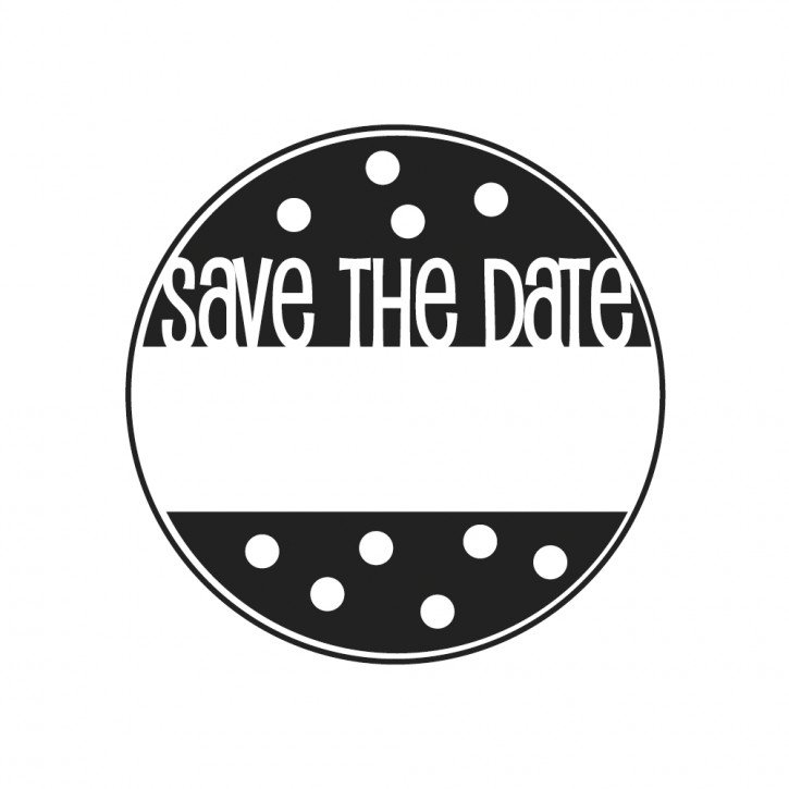 Stempel save the date , 3cm ø