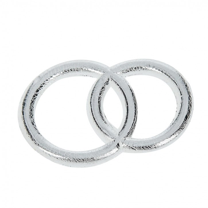 Wachs-Eheringe silber 3,0cm, SB-Btl 1Stück